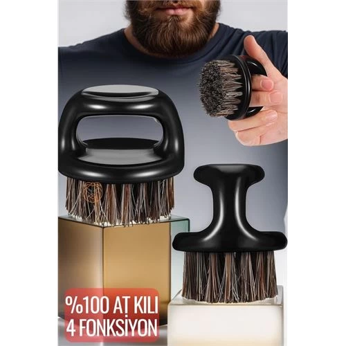 Modacar 4 Adet At Kılı Sakal Tarama Tıraş Temizlik Fırçası Absolute Professional 719474 Toptan Paket