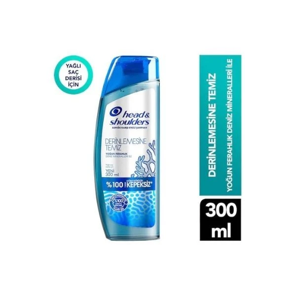 Head & Shoulders Derinlemesine Temiz Yoğun Ferahlık Şampuanı 300 ml