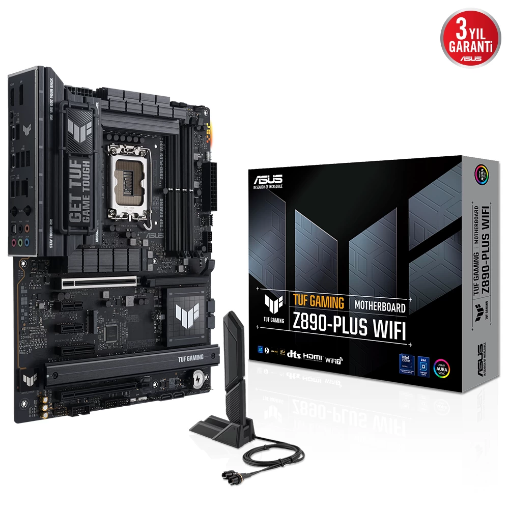 Asus Tuf Gaming Z890-plus Wifi Ddr5 4xm2 Usb3.2 Rgb Lan Atx