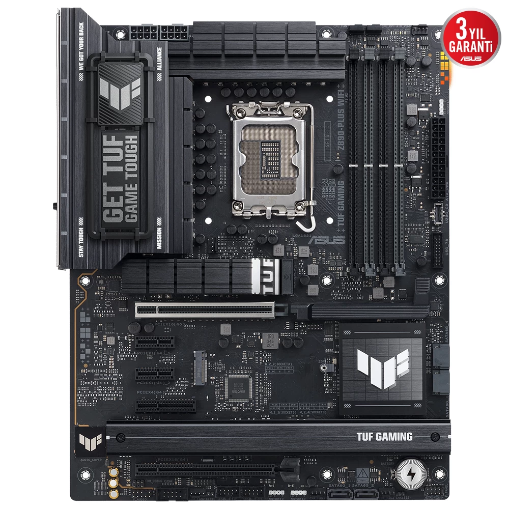 Asus Tuf Gaming Z890-plus Wifi Ddr5 4xm2 Usb3.2 Rgb Lan Atx