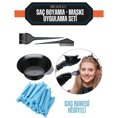 Modacar 4 Adet Saç Boyama Seti 96 Saç Bonesi 713202