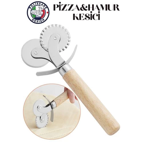 Modacar 4 Adet Hamur Ve Pizza Kesici Çelik Palissade Design 718367 Toptan Paket