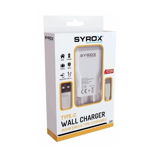 Syrox J288 Type-c 2.0 Amper Şarj Aleti