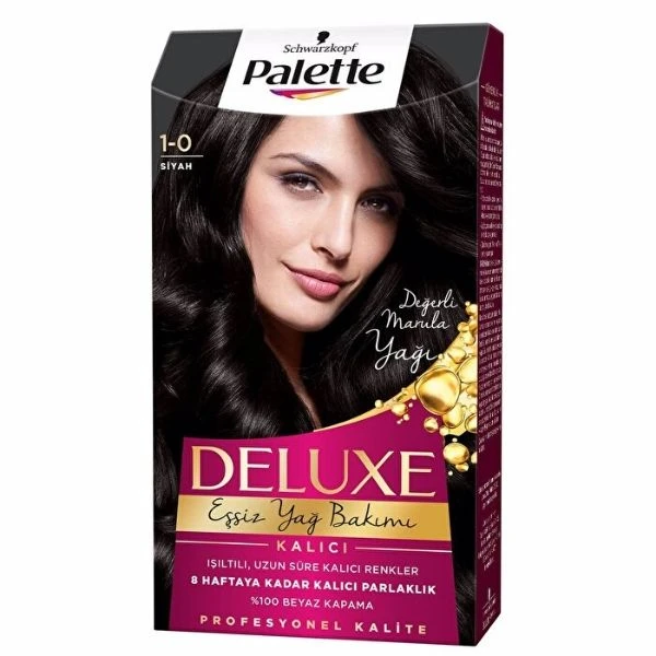 Palette Deluxe 1-0 Siyah Saç Boyası