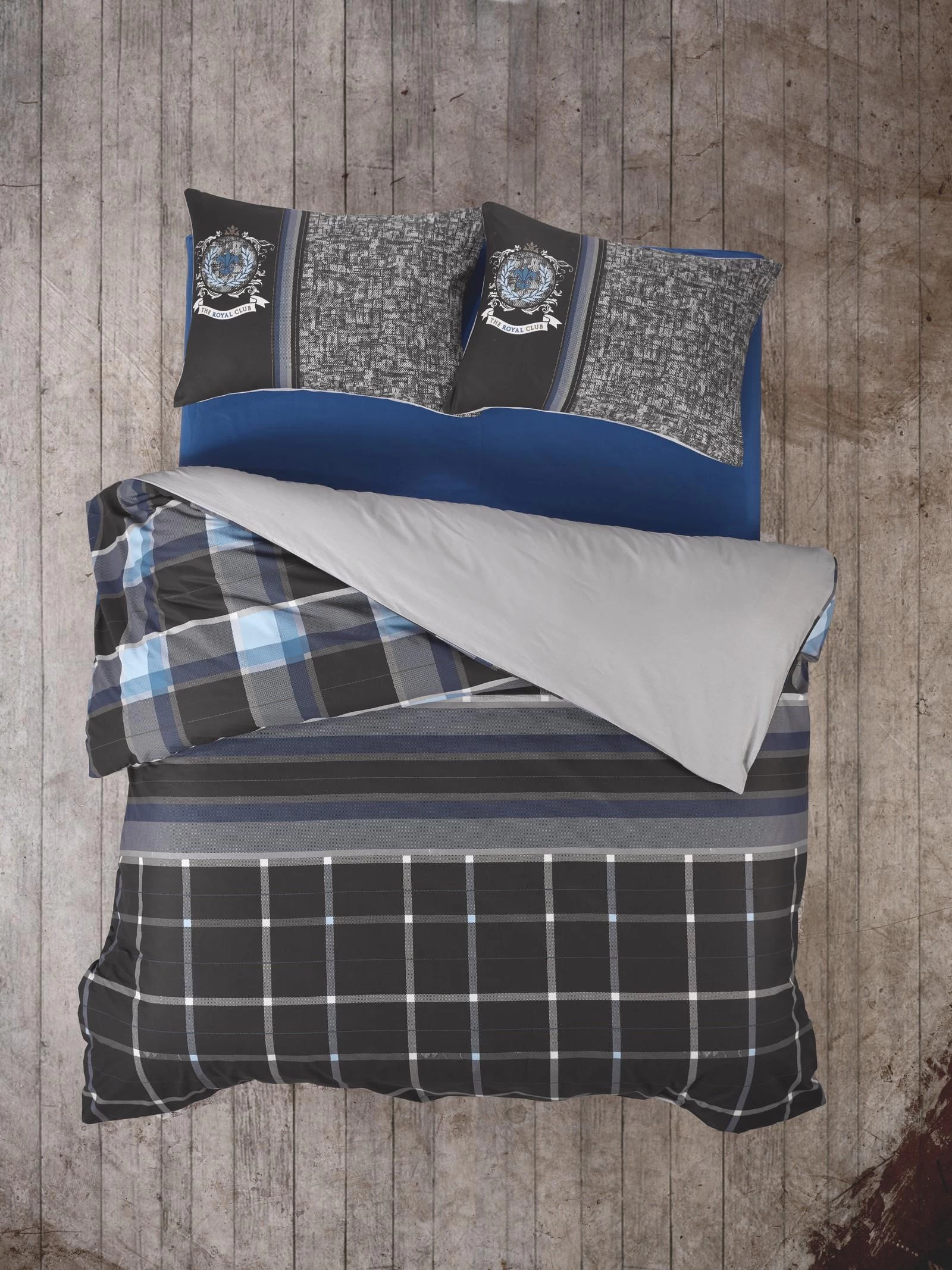 Cotton Box Masculine Çift Kişilik Nevresim Takımı Roberto Antrasit