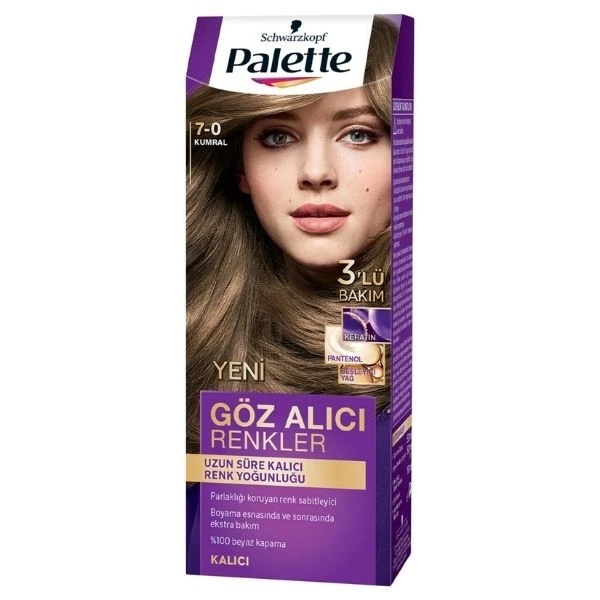 Palette Göz Alıcı Renkler 7-0 Kumral Saç Boyası