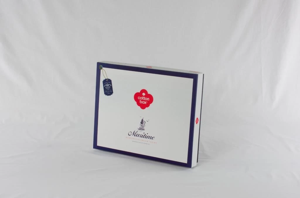 Cotton Box Maritime Nevresim Takımı Çift Kişilik Yacht Mavi