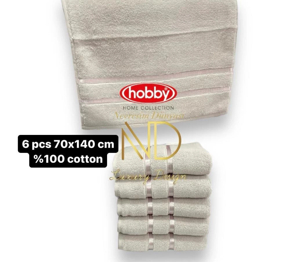 Hobby Dolce Açık Lila 70 × 140 6'lı Havlu Seti