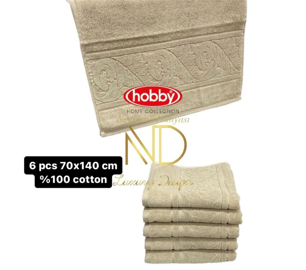 Hobby Sultan Bej 70x140 6'lı Havlu Seti
