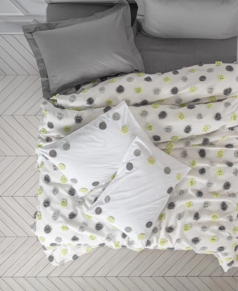 Cotton Box Çift Kişilik Pike Takımı Boony Leroy Gri