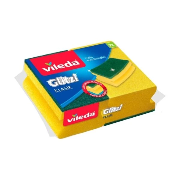 Vileda Yeşil Klasik Oluklu Sünger 2’li