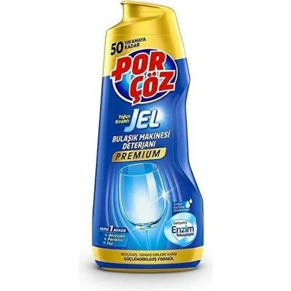Porçöz Premium Yoğun Kıvamlı Bulaşık Jel Deterjan 50 Yıkama 900 ml
