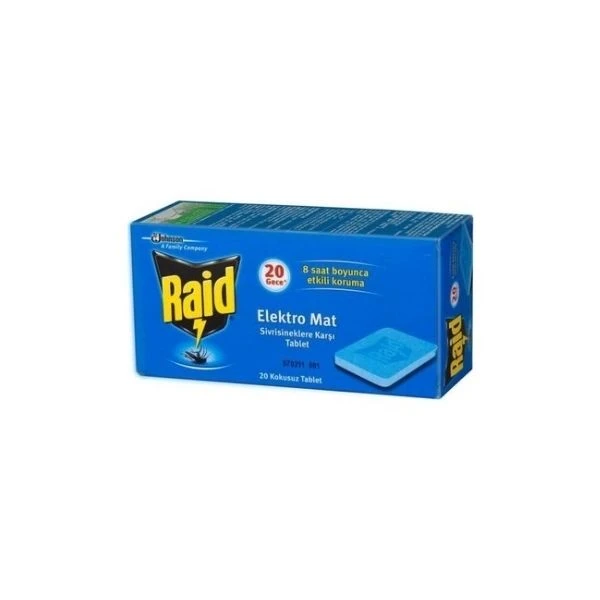 Raid Elektro Mat Sivrisinek Kovucu Tablet 20’li