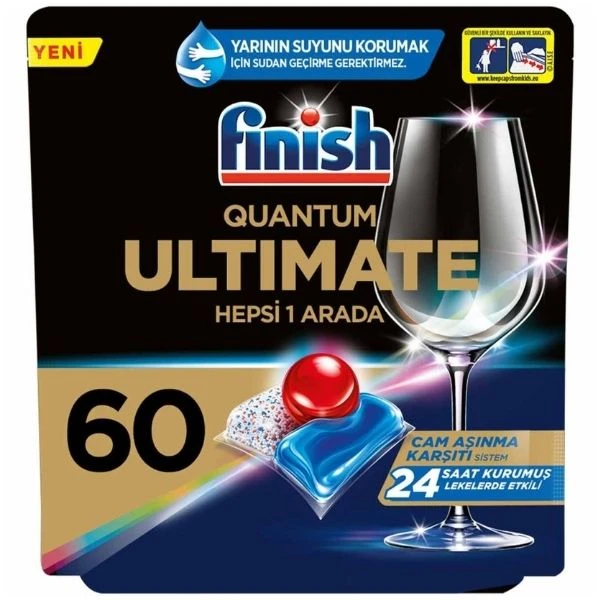 Finish Quantum Ultimate Bulaşık Makinesi Deterjanı 60 Kapsül