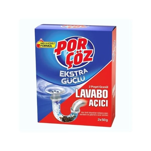 Porçöz Granül Lavabo Açıcı 2 × 50 g