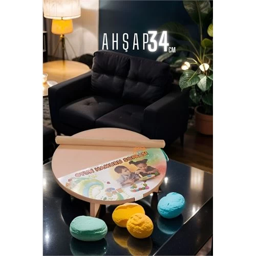 Modacar 4 Adet Oyun Hamuru Açma Masası 34 Cm 714536