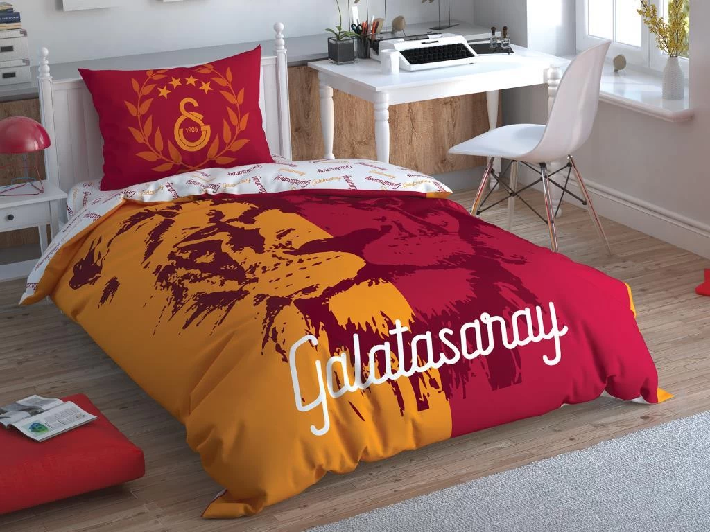 Taç Galatasaray Aslan Tek Kişilik Lisanslı Nevresim Takımı
