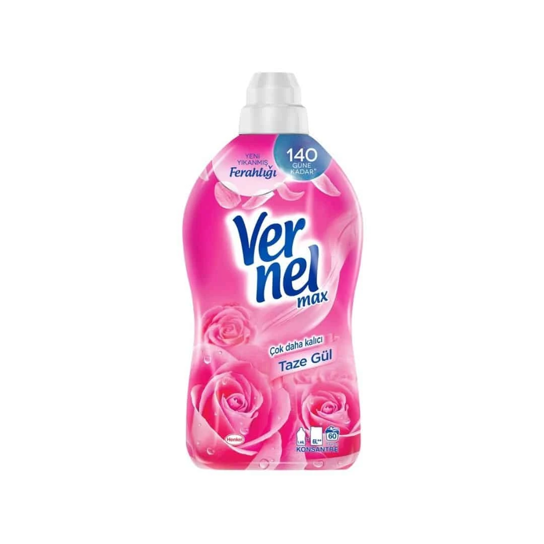 Vernel Max Taze Gül Konsantre Sıvı Çamaşır Yumuşatıcısı 1440 Ml