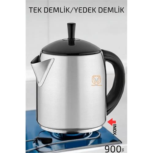Modacar 4 Adet Inox Demlik 900 Ml Paslanmaz Çelik Semaver Çay Makine Demliği  720845