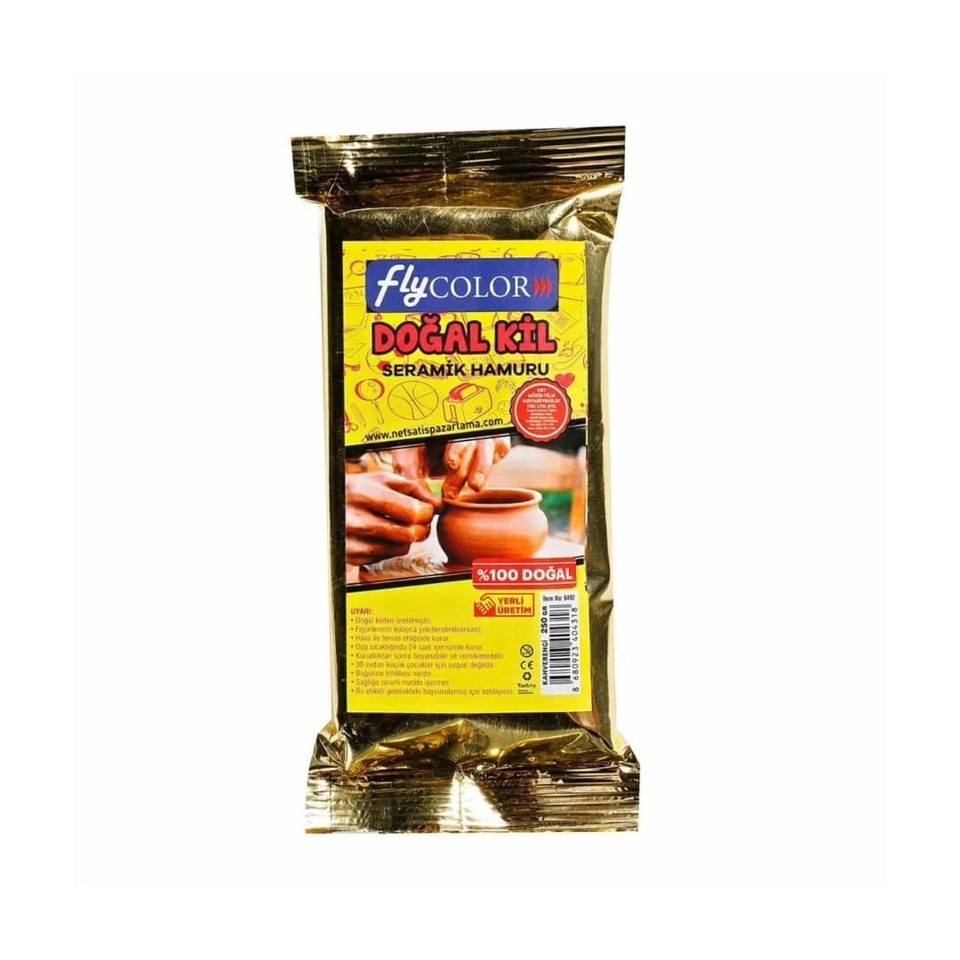 Fly Color Seramik Hamuru Kil 250 Gr Kahve