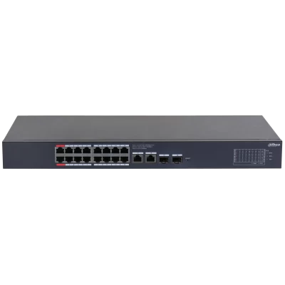 Dahua Cs4220-16gt-240 16 Port 16xge-2xge-2xge/sfp Bulut YÖnetİlebİlİr 240w Poe Swİtch