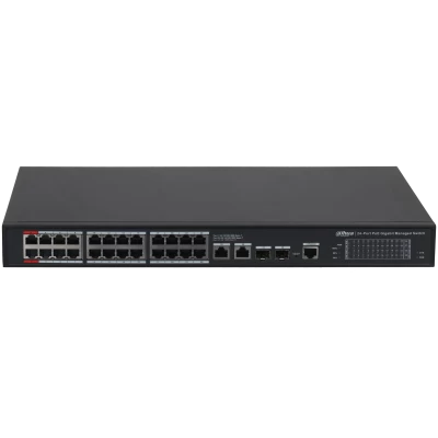 Dahua S4228-24gt-360 24 Port 24xge-2xge-2xge/sfp YÖnetİlebİlİr 360w Poe Swİtch