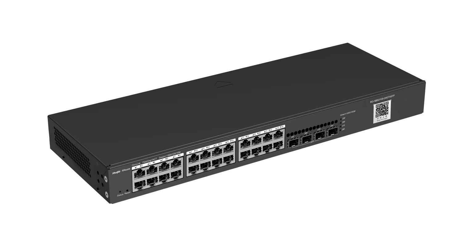 Ruİjİe-reyee  Rg-nbs3100-24gt4sfp 24xge-4xge/sfp YÖnetİlebİlİr F.gİgabİt Network Swİtch