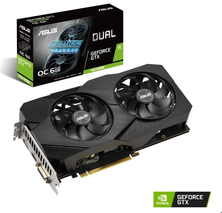 Asus Dual-gtx1660s-o6g-evo 6gb Gddr6 Hdmi Dvi Dp 192bit