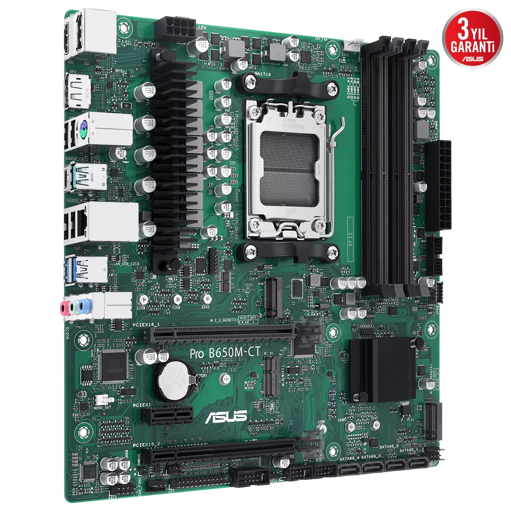 Asus Pro B650m-ct-csm Ddr5 Amd B650 Am5 Soket Ddr5