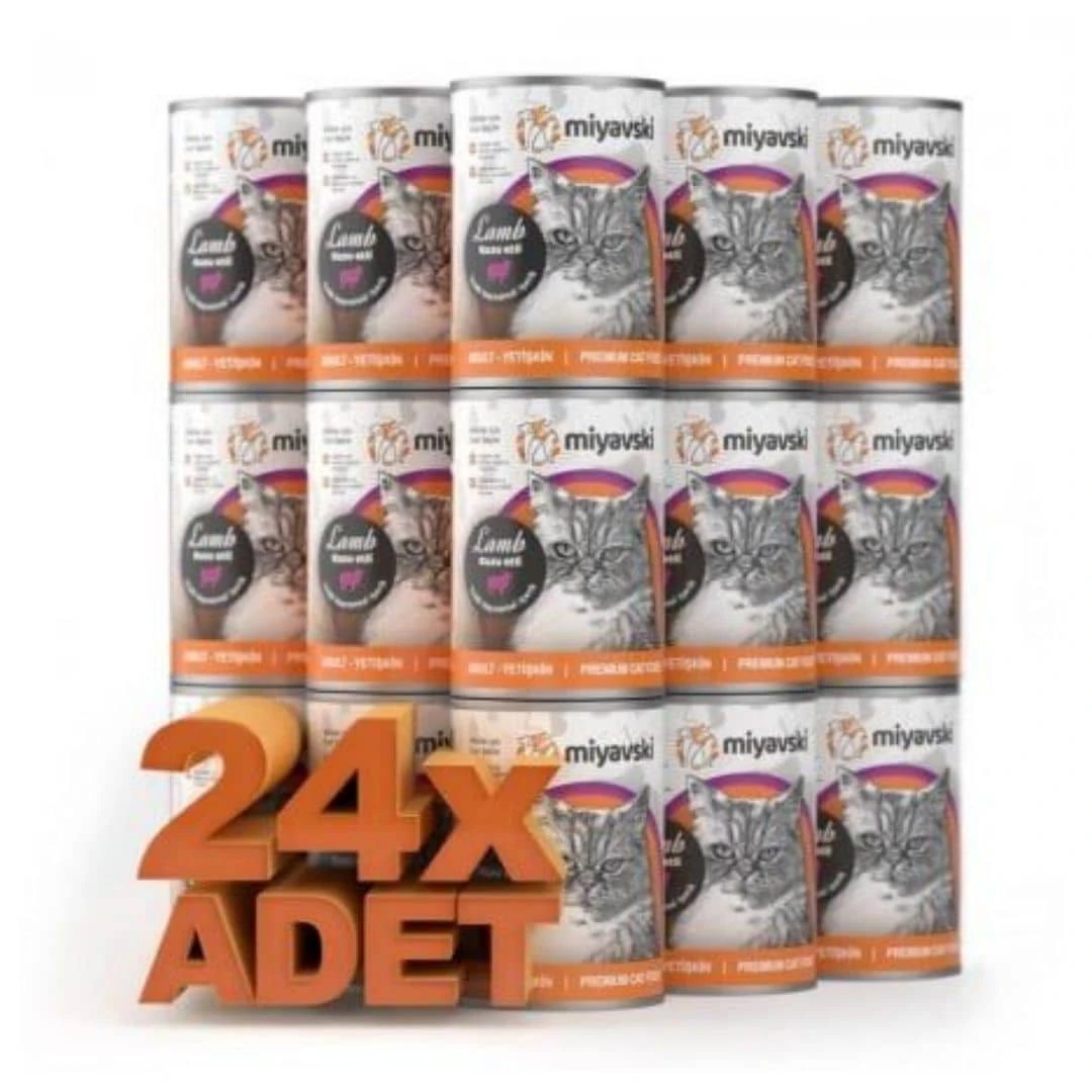 Miyavski Gurme Yetişkin Konserve Kedi Maması 415 Gr 24'lü Koli