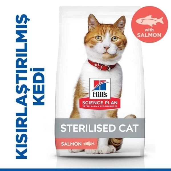 Hills Somonlu Kısırlaştırılmış Yetişkin Kedi Maması 1.5 Kg