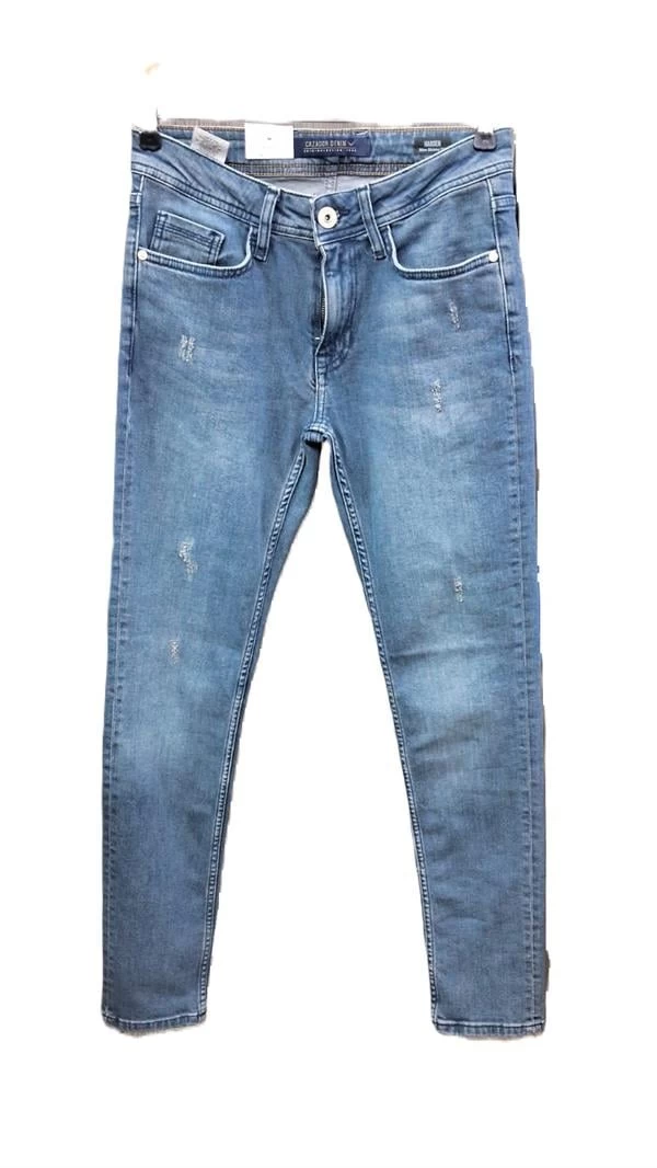 Cazador Harden Slimfit Likralı Erkek Jean Pantolon  - Mavi 33-32