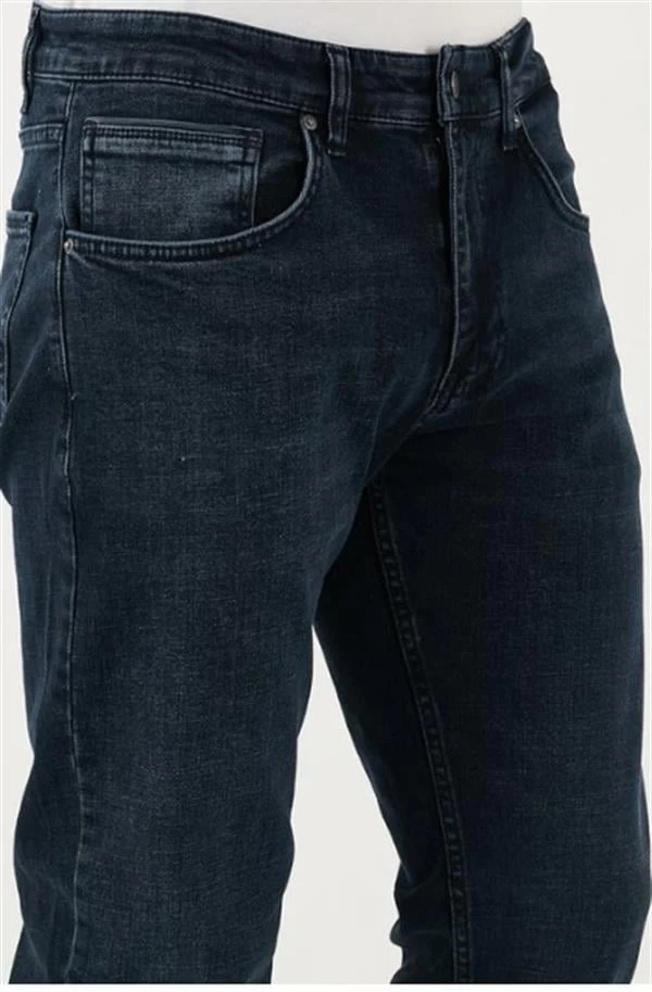 Cazador Boru Paça Likralı Erkek Jean Pantolon Terry L - Lacivert 30-32