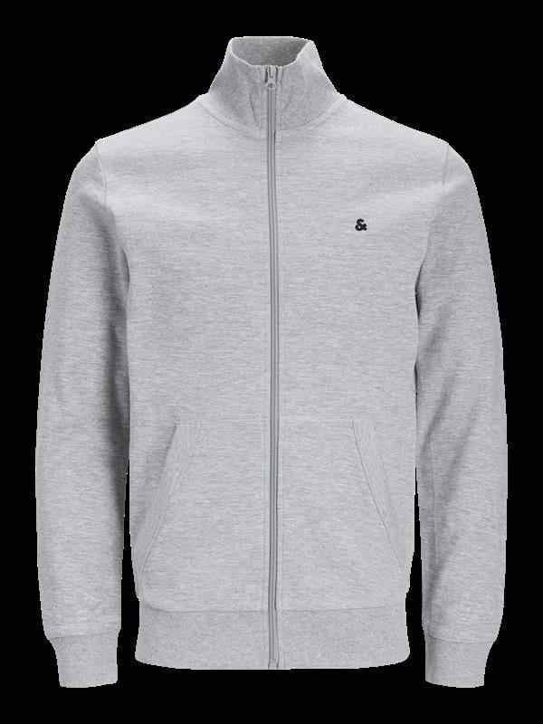 Jack & Jones Cep Detaylı Pamuk Fermuarlı Sweatshirt  - Gri L Beden
