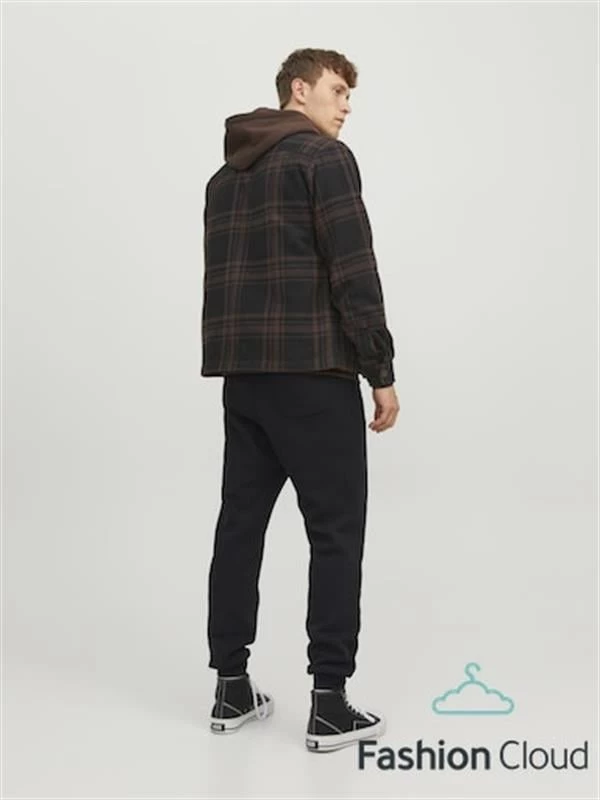 Jack & Jones 2 İplik Şardonlu Jogger Erkek Eşofman Altı  - Siyah S Beden