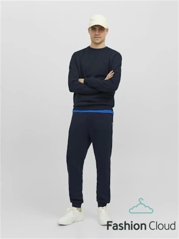 Jack & Jones 2 İplik Şardonlu Jogger Erkek Eşofman Altı - Lacivert XL Beden