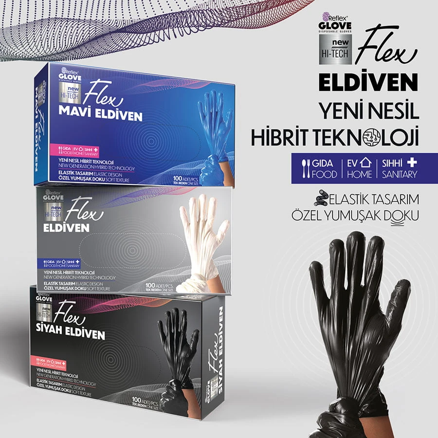 Florex Reflex Flex Eldiven Mavi Medium