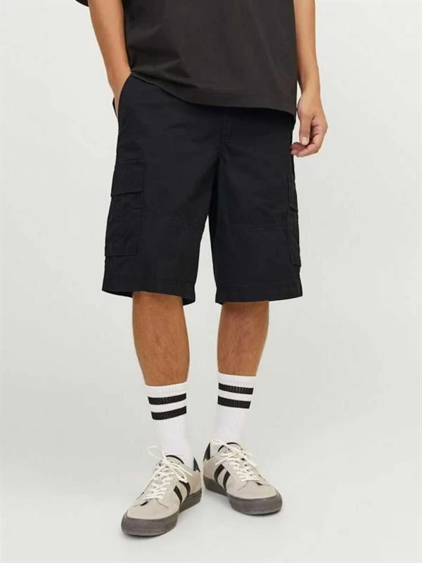 Jack & Jones Regular Fıt Kesim Erkek Kargo Şort - Siyah XL Beden