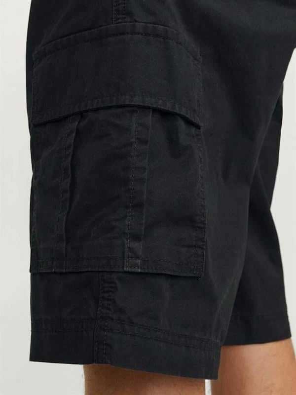 Jack & Jones Regular Fıt Kesim Erkek Kargo Şort - Siyah XL Beden