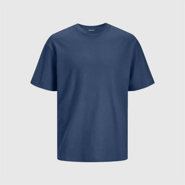Jack & Jones Clean Rahat T-Shirt Bisiklet Yaka  - Mavi L Beden