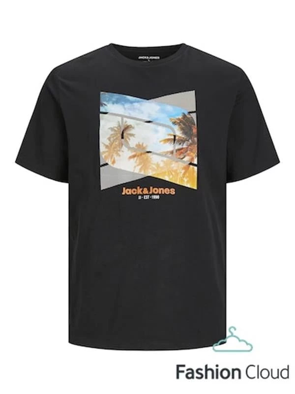 Jack & Jones 3 Dbaskılı Basic T-Shirt - Siyah XL Beden