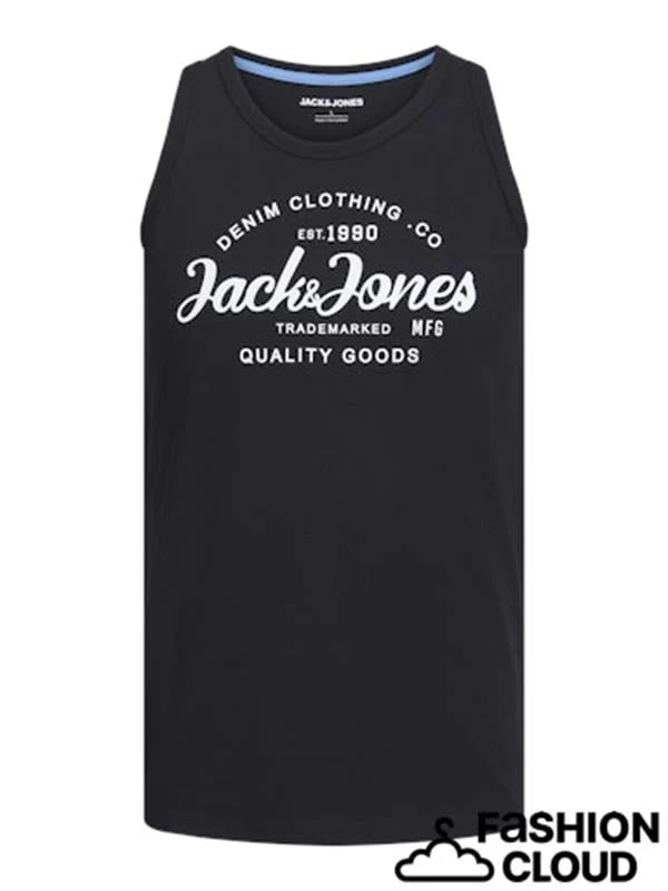 Jack & Jones Askılı Plaj T-Shirt  - Siyah 2XL Beden