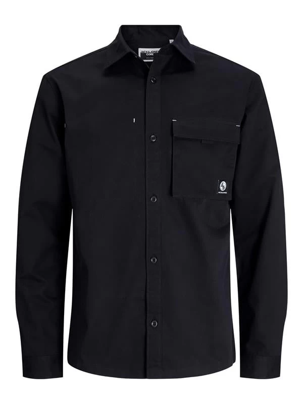 Jack & Jones Tek Cepli Ceket Gömlek  - Siyah 2XL Beden