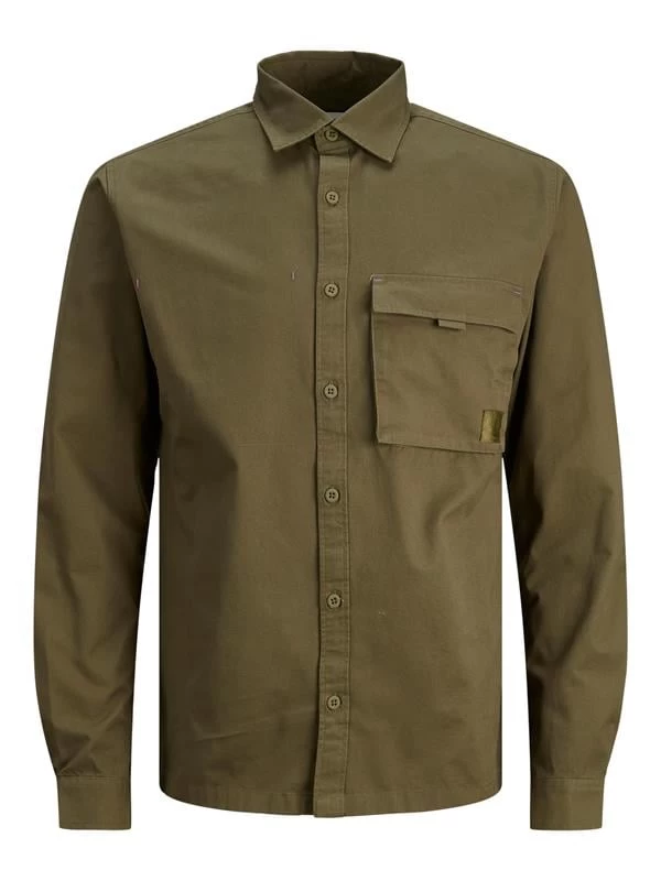 Jack & Jones Tek Cepli Ceket Gömlek  - Hakİ L Beden