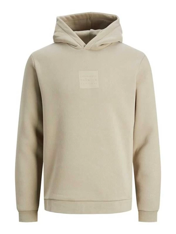 Jack & Jones Erkek Fermuarli Sweatshirt - Bej M Beden