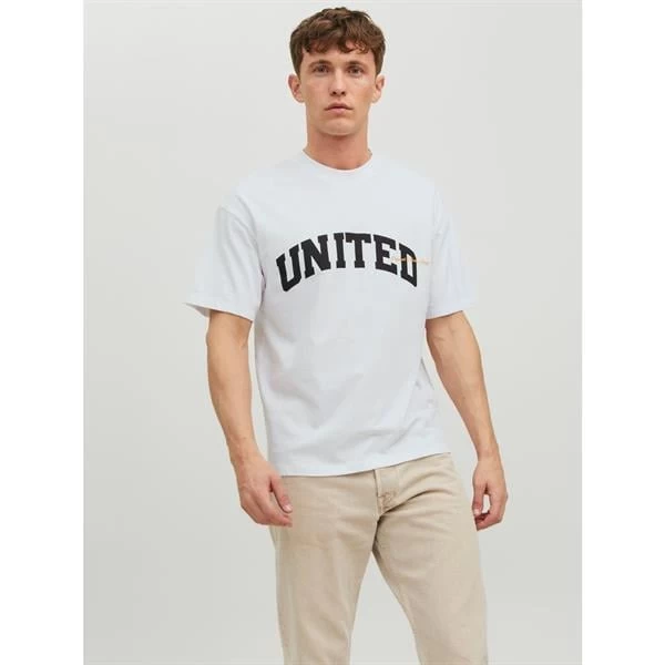Jack & Jones Oversize Extra Rahat T-Shirt - Beyaz L Beden