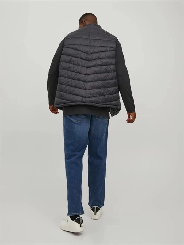 Jack & Jones Büyük Beden Şişme Yelek  - Siyah 5XL Beden