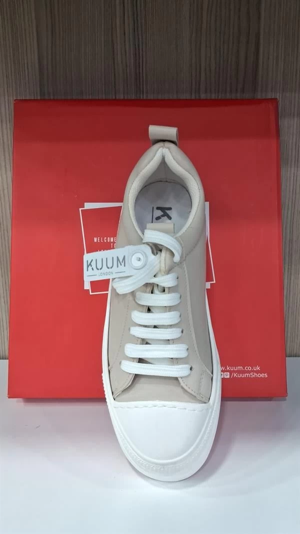 Kuum Ultra Hafif Günlük Yürüyüş Kadın Ayakkabısı - Bej 40 Numara