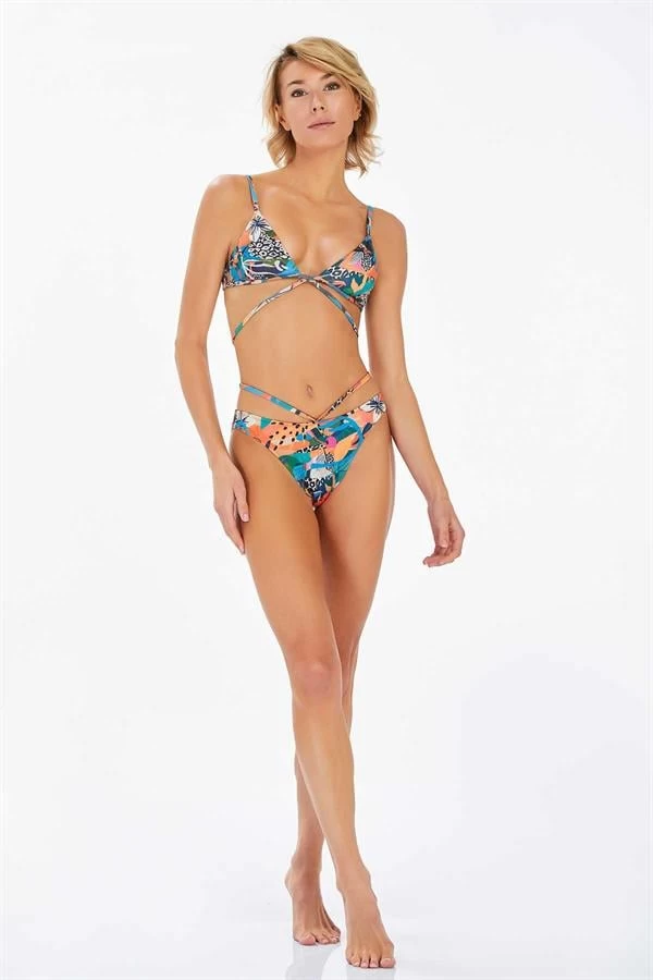 Lapieno 3734 Bayan Bikini  - Renk: Mavİ, Beden: 38