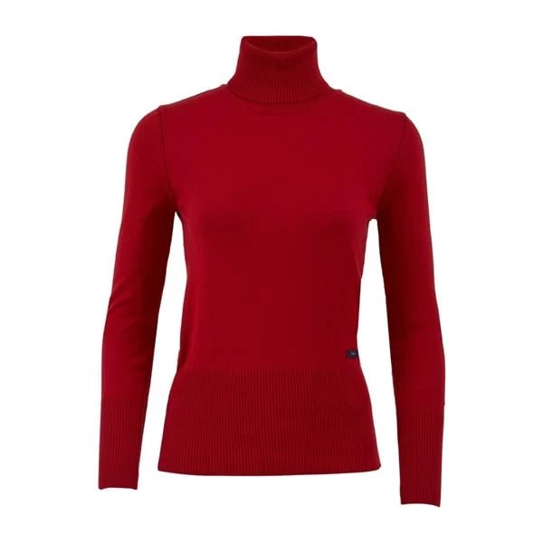 Balıkçı Yaka Basıc Kazak  Bordo - Renk: Bordo, Beden: Xlarge
